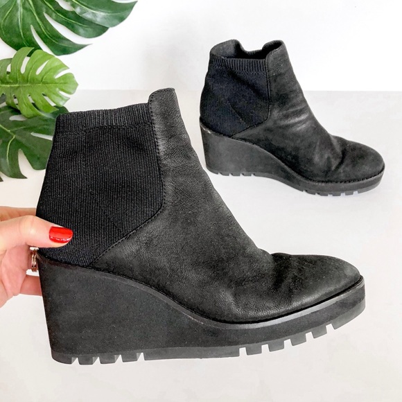 eileen fisher adele wedge bootie
